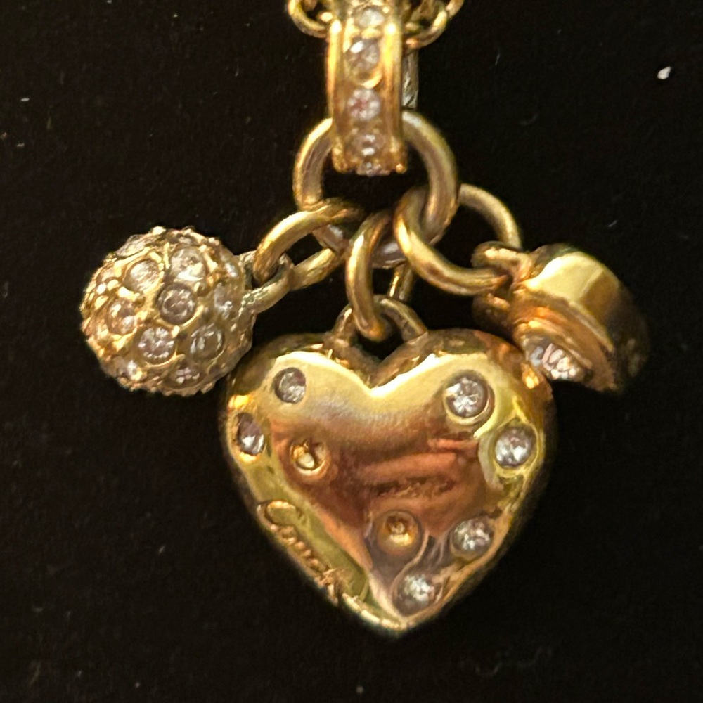 Coach Gold Heart Charm Necklace - Picture 4 of 7